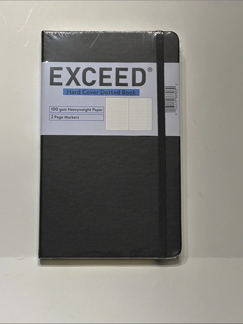 Exceed Black Hard Cover Dotted Notebook Journal